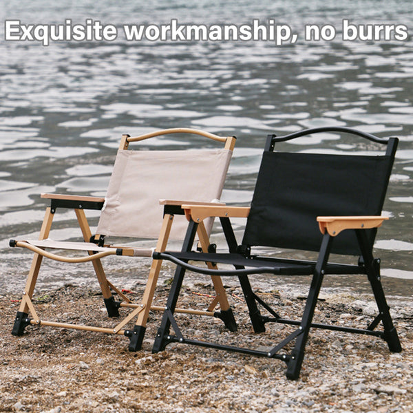 Outdoor Folding Chair Portable Camping Seat Compact Foldable For Picnic Black Camping Chairs