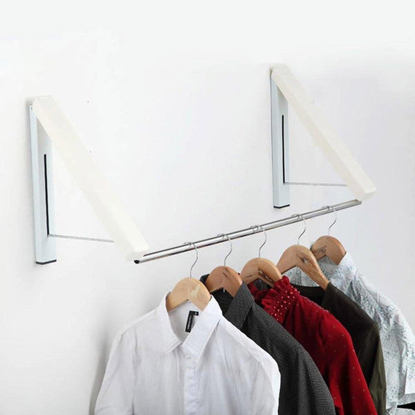 Mini Wall Hanging Retractable Clothes Drying Rack Space Saving Laundry Hanger Clothes Hangers