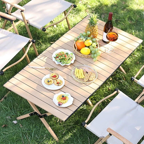 Folding Table Portable Picnic Camping Egg Roll Multi Function Outdoor Camping Tables