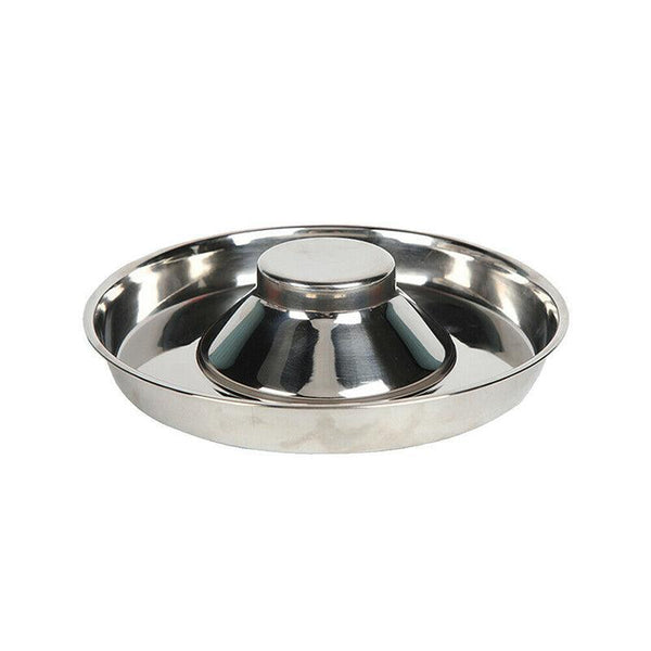 Stainless Steel Pet Bowl Slow Feeder Dish Puppy Dog Cat Food Feeding Weaning Dishes Feeders & Fountains