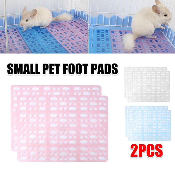 2Pcs Rabbit Foot Mat Large Plastic Cage For Guinea Pig Pet Accessories Blue Small Animal Supplies