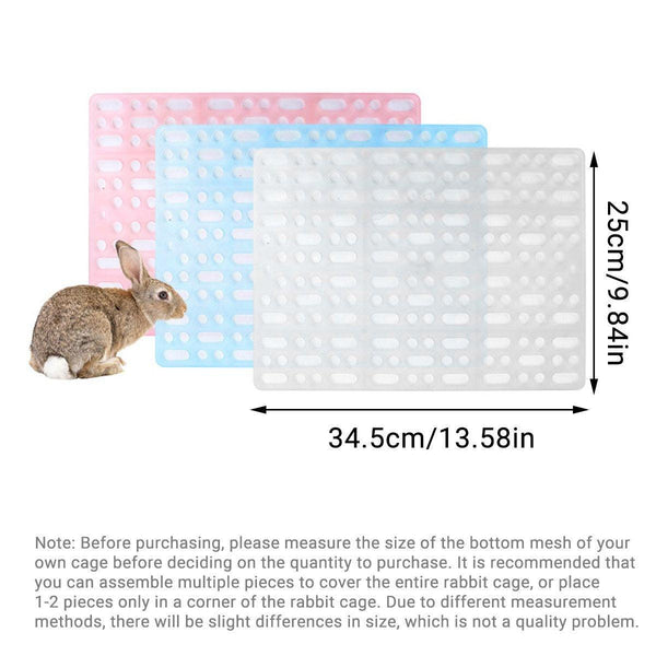 2Pcs Rabbit Foot Mat Large Plastic Cage For Guinea Pig Pet Accessories Blue Small Animal Supplies