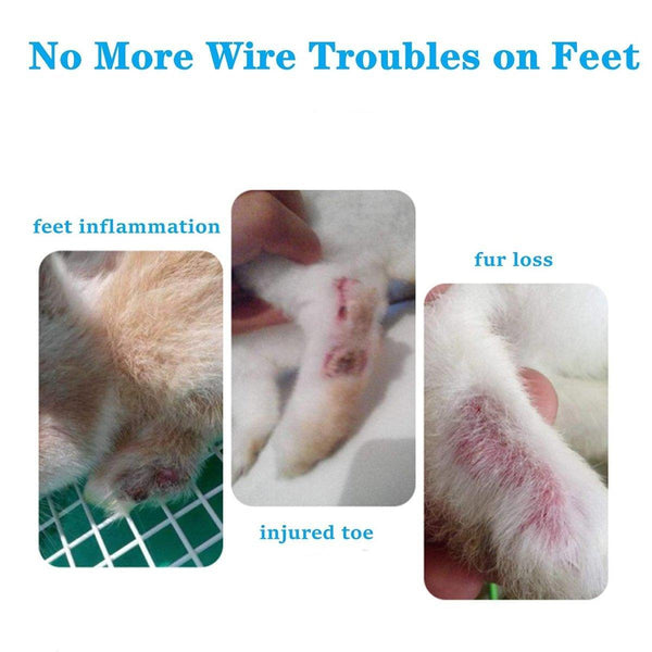 2Pcs Rabbit Foot Mat Large Plastic Cage For Guinea Pig Pet Accessories Blue Small Animal Supplies