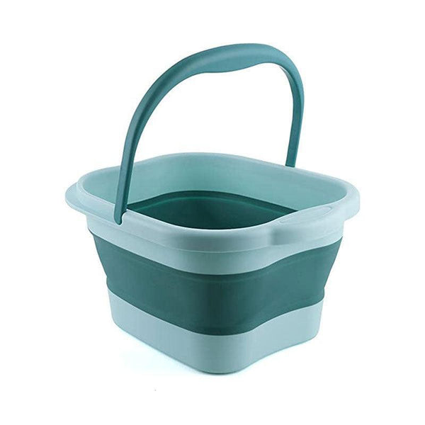 Folding Foot Spa Pedicure Bath Massage Tub Bucket Feet Basin Therapy Luxury Green Salon & Spa Supplies
