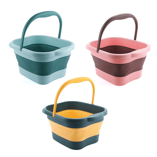 Folding Foot Spa Pedicure Bath Massage Tub Bucket Feet Basin Therapy Luxury Pink Other Massage