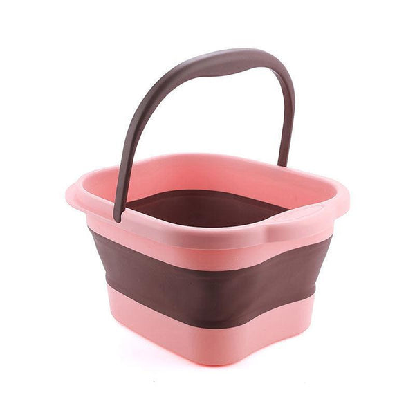 Folding Foot Spa Pedicure Bath Massage Tub Bucket Feet Basin Therapy Luxury Pink Other Massage