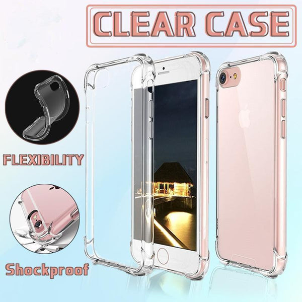 Shockproof Iphone 13 12 11 Pro Max Xs 8 7 Soft Gel Clear Case Cover For Apple 14 Cases Covers & Skins