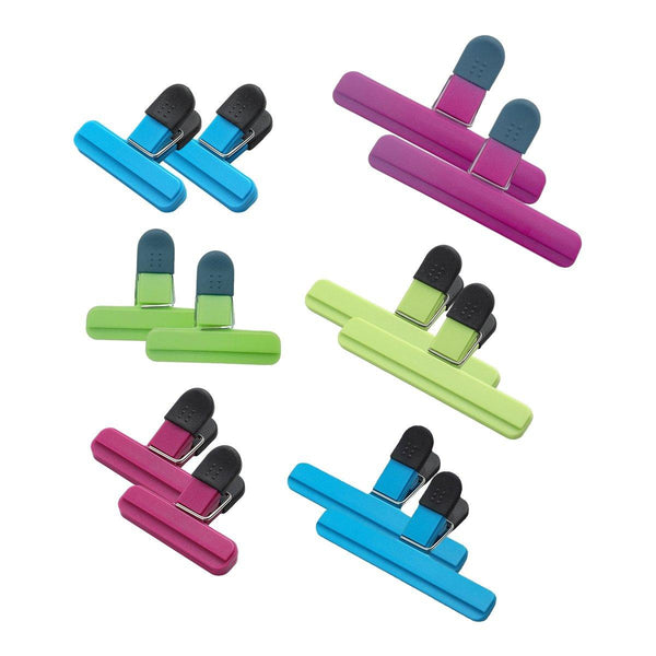 12Pcs Plastic Bag Clips Food Storage Sealing Snack Sealer Multi Purpose Food Storage Bags