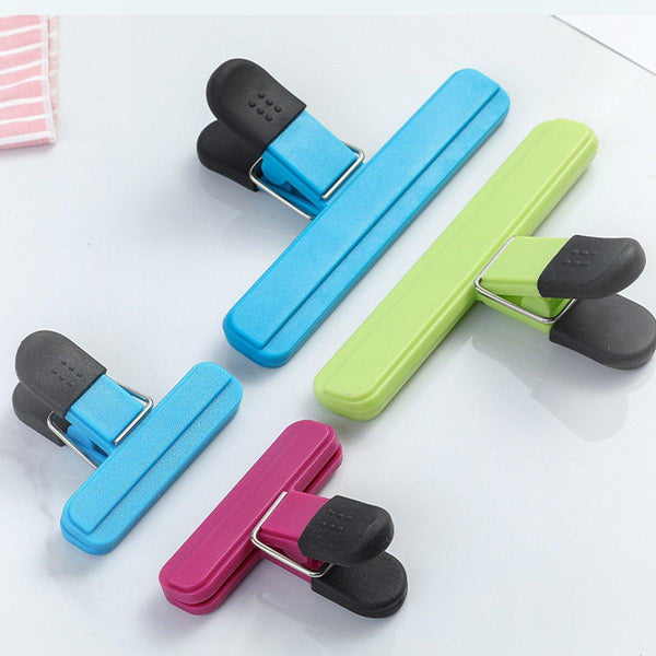 12Pcs Plastic Bag Clips Food Storage Sealing Snack Sealer Multi Purpose Food Storage Bags