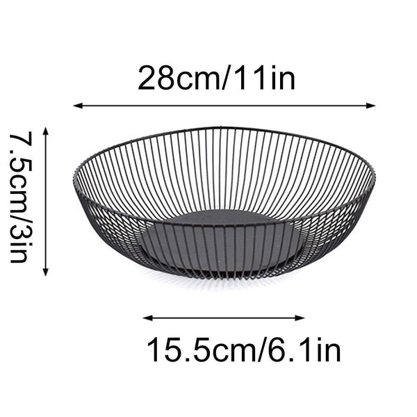 Multi Functional Wire Storage Basket Fruit Vegetable Holder For Kitchen Counter Storage Bins & Baskets