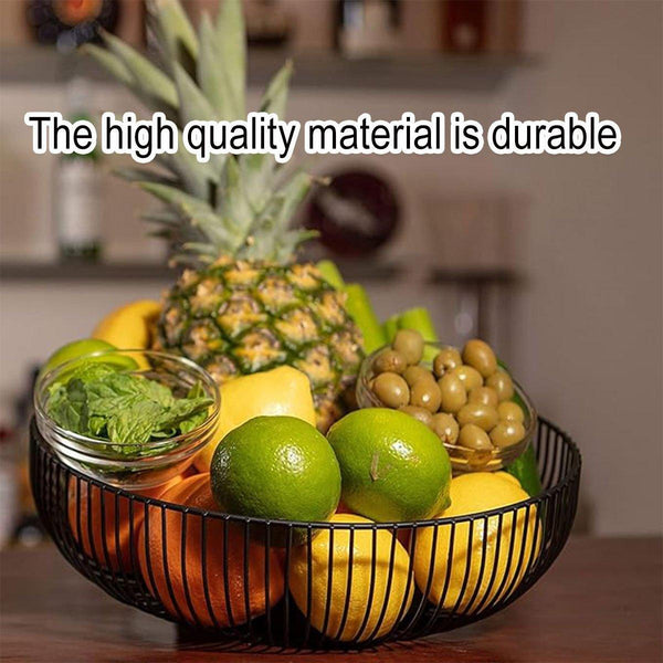 Multi Functional Wire Storage Basket Fruit Vegetable Holder For Kitchen Counter Storage Bins & Baskets