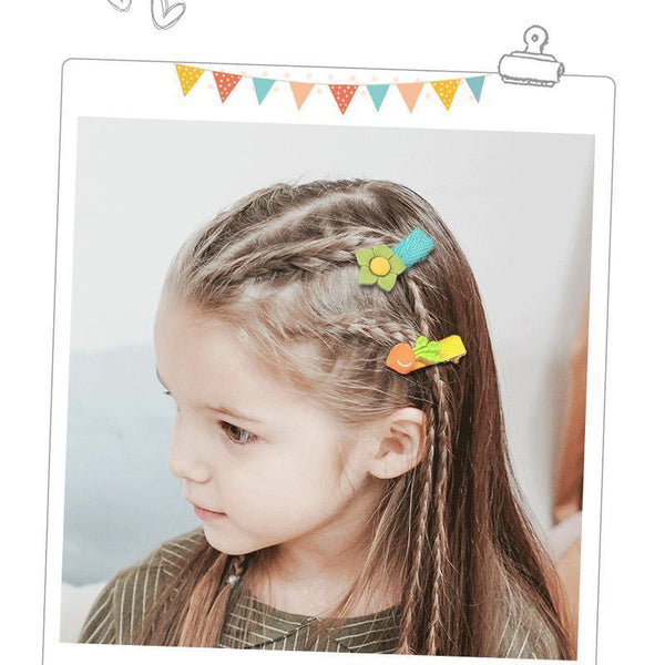 26Pcs Hair Clips Set Snap Bows And Hairpins For Styling Everyday Use Fruit Vegetable Hair Accessories