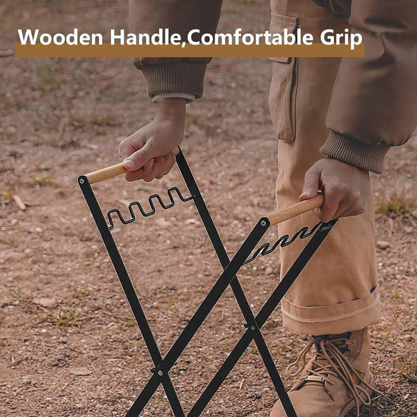 Outdoor Folding Garbage Rack Picnic Barbecue Plastic Bag Holder Garbage Bags