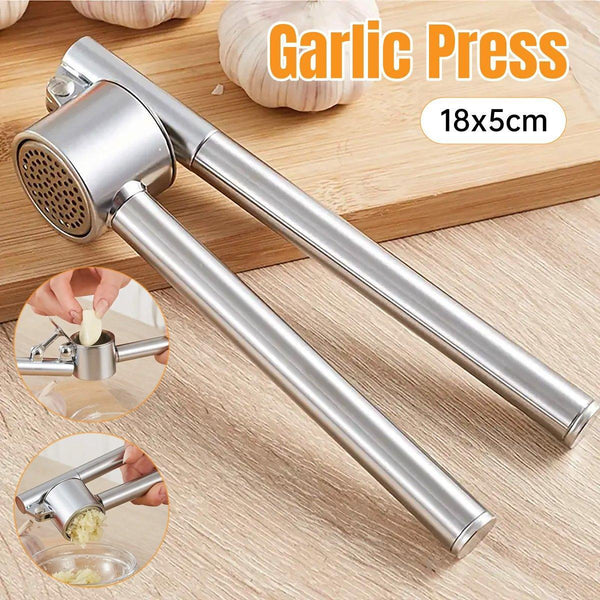 Stainless Steel Garlic Press Peeler Zinc Alloy Kitchen Tool Crusher Garlic Presses