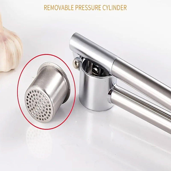 Stainless Steel Garlic Press Peeler Zinc Alloy Kitchen Tool Crusher Garlic Presses