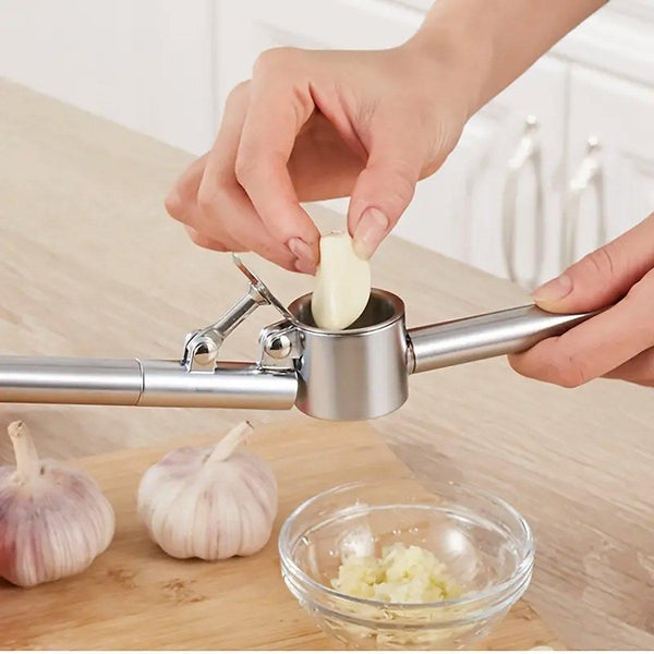 Stainless Steel Garlic Press Peeler Zinc Alloy Kitchen Tool Crusher Garlic Presses