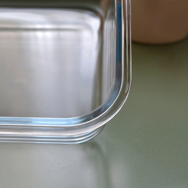 Glass Food Storage Container 1040Ml Lunch Bento Box With Lid For Kitchen Prep Food Storage Containers