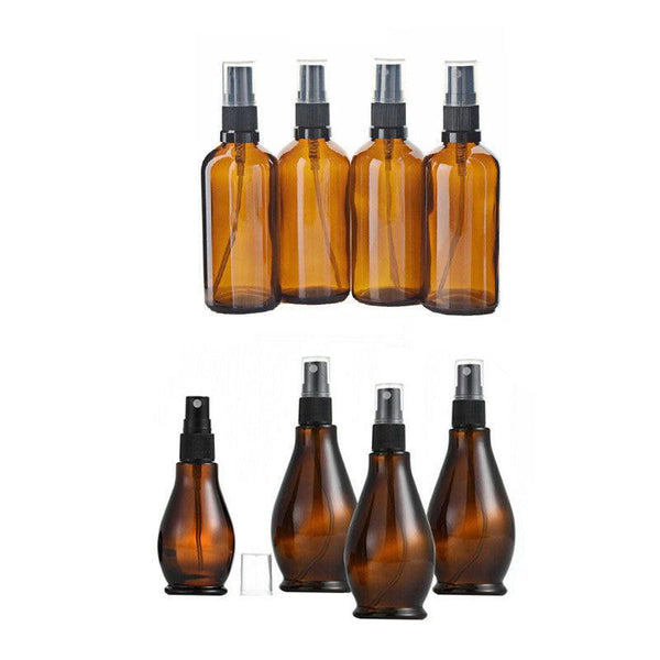 30 100Ml Amber Glass Essential Oil Spray Roller Bottles Mist Sprayer Containers Upgrade 5Pcs Watering Cans & Spray Bottles