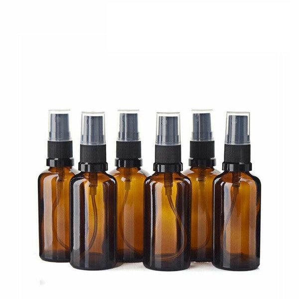 30 100Ml Amber Glass Essential Oil Spray Roller Bottles Mist Sprayer Containers Upgrade 5Pcs Watering Cans & Spray Bottles