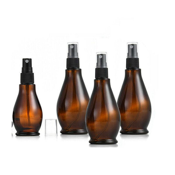 30 100Ml Amber Glass Essential Oil Spray Roller Bottles Mist Sprayer Containers Upgrade 5Pcs Watering Cans & Spray Bottles