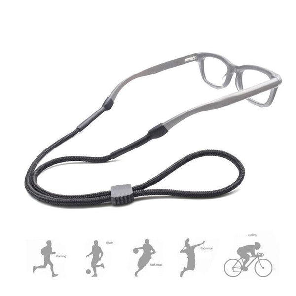 Glasses Lanyard Sports Comfortable Nylon Adjustable Spectacles Neck Strap Cord Brown Eyeglass Cases & Storage