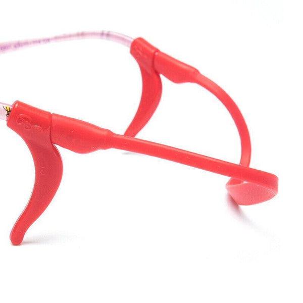 Silicone Glasses Strap And Ear Grip Set Eyeglasses Holder Cord With Hooks 20Cm Orange Eyeglass Cases & Storage