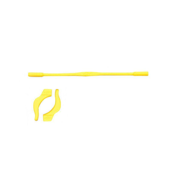Silicone Glasses Strap And Ear Grip Set Eyeglasses Holder Cord With Hooks 20Cm Yellow Eyeglass Cases & Storage