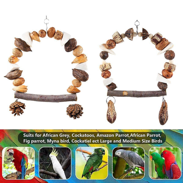 Parrot Chew Toy For Training Climbing Grinding Teeth Relief Durable Bird Pineapple Fruit Birds Toys