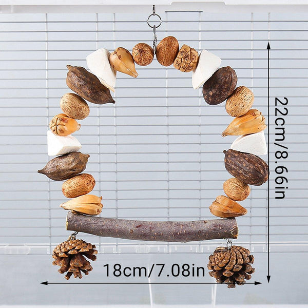 Parrot Chew Toy For Training Climbing Grinding Teeth Relief Durable Bird Pine Cones Birds Toys