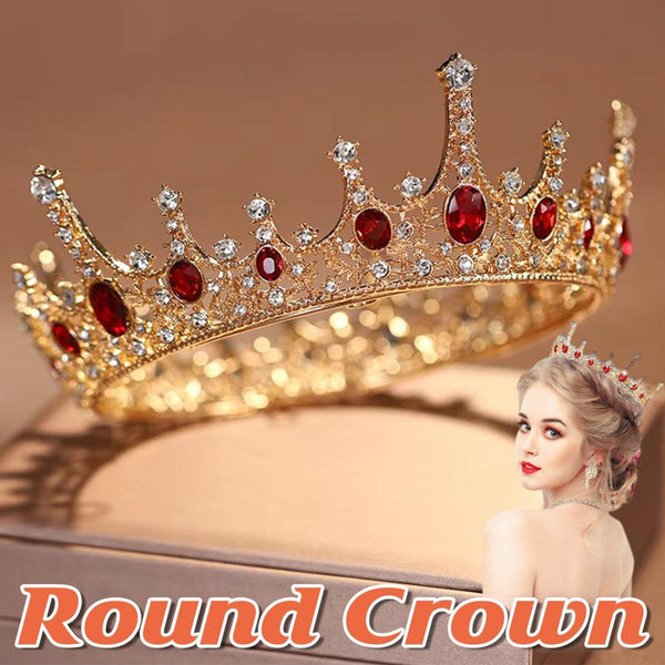 Princess Wedding Crown Bridal Round Tiara Headpiece Hair Accessories