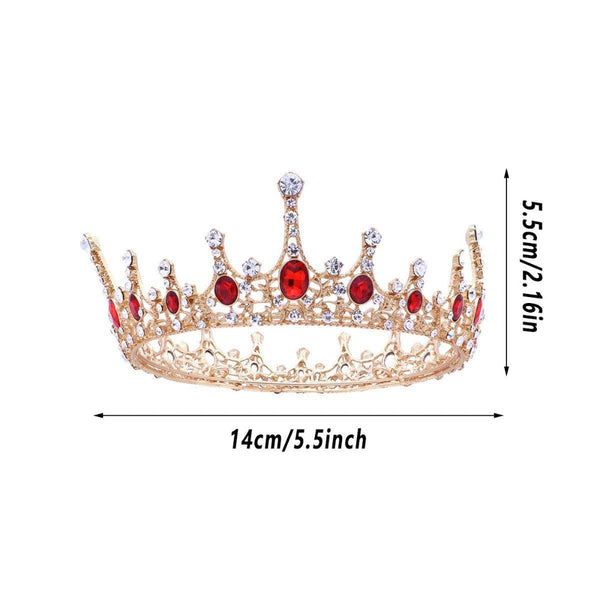 Princess Wedding Crown Bridal Round Tiara Headpiece Hair Accessories