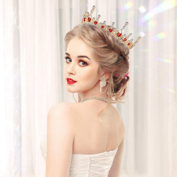 Princess Wedding Crown Bridal Round Tiara Headpiece Hair Accessories