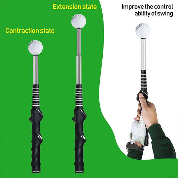 Golf Swing Training Aid Telescopic Impact Sound Stick Exercise Tool For Practice Red Swing Trainers