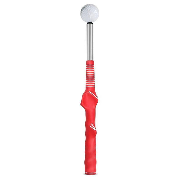 Golf Swing Training Aid Telescopic Impact Sound Stick Exercise Tool For Practice Red Swing Trainers