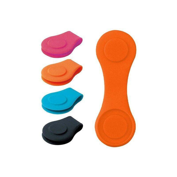 1Pc Silicone Golf Hat Clip Ball Marker Holder With Secure Attachment Design Orange Ball Markers
