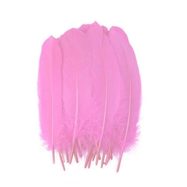 50X Craft Feathers Goose Diy Art Party Decoration Wedding Dream Catcher Black Party Decorations