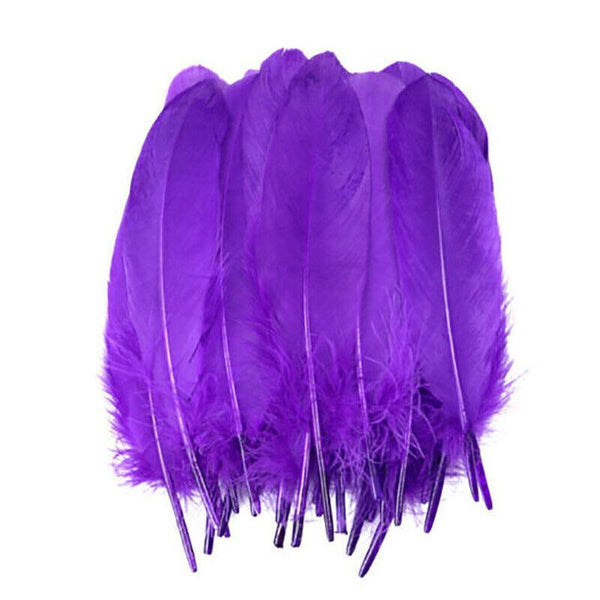 50X Craft Feathers Goose Diy Art Party Decoration Wedding Dream Catcher Black Party Decorations