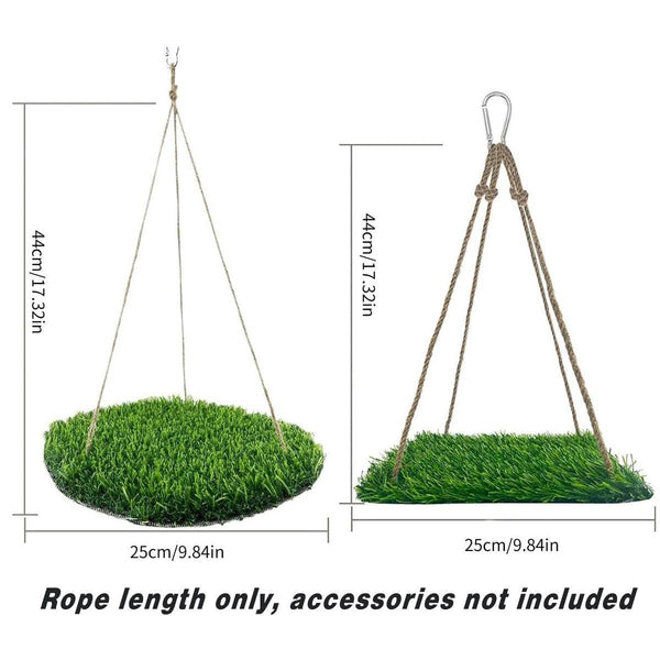 Parrot Turf Hammock Climbing Toy For Hamster Pet Bed Hanging Swing Small Roundness Small Animal Supplies
