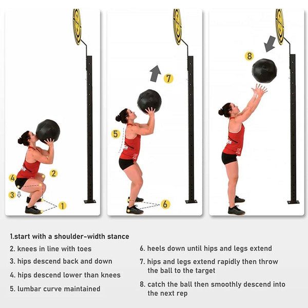 Non Elastic Soft Squat Wall Ball For Solid Gravity And Balance Training Workouts 5Kg Slam Balls