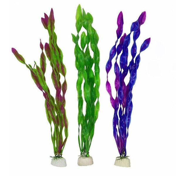 10Pcs Artificial Plants Fish Tank Aquarium Aquatic Simulated Water Grass Decorations