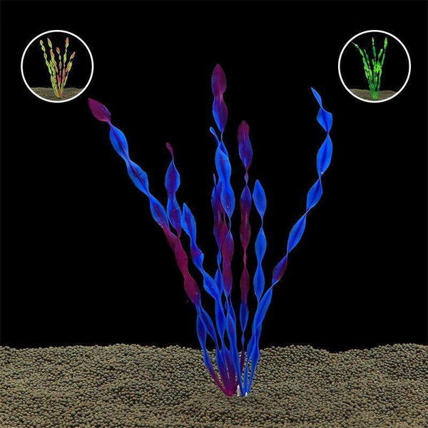 10Pcs Artificial Plants Fish Tank Aquarium Aquatic Simulated Water Grass Decorations