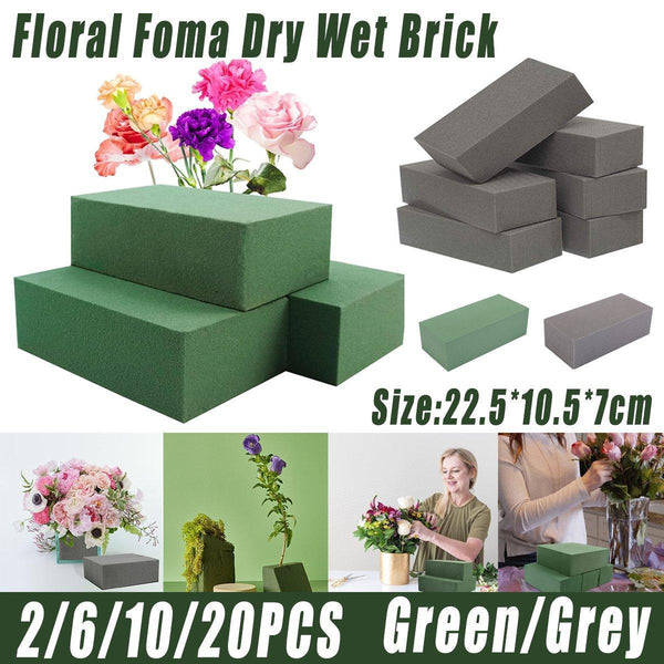 Floral Foam Blocks For Dry Wet Artificial Flower Arrangements Florist Supplies 2Pcs Artificial Plants