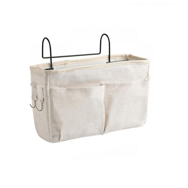 Hanging Bedside Storage Caddy With Pockets For Bunk Dorm Couch Organizing Grey Triangle Storage Bins & Baskets