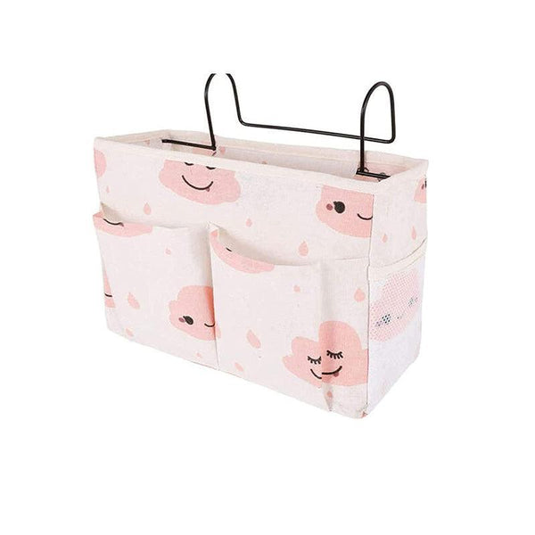 Hanging Bedside Storage Caddy With Pockets For Bunk Dorm Couch Organizing Grey Triangle Storage Bins & Baskets