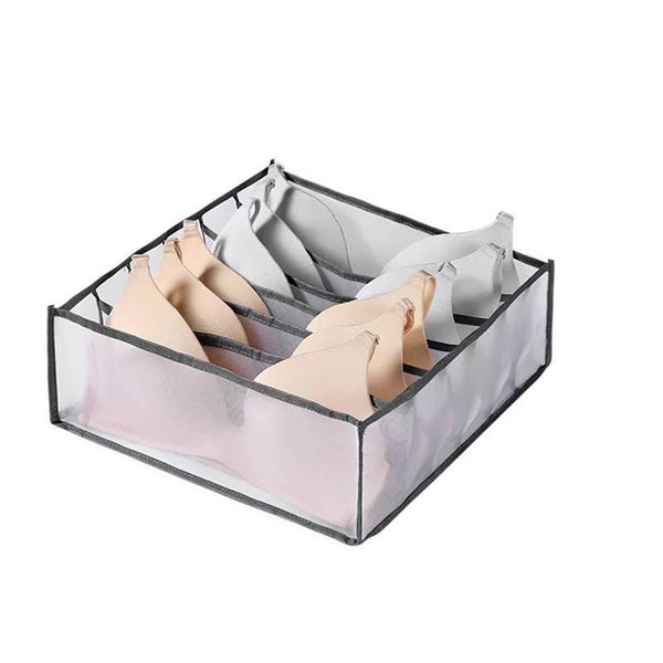 Foldable Drawer Organizer Divider Bra Sock Underwear Storage Closet Wardrobe White With 11 Boxes Closet Organisers