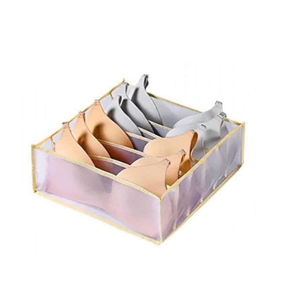Foldable Drawer Organizer Divider Bra Sock Underwear Storage Closet Wardrobe White With 11 Boxes Closet Organisers