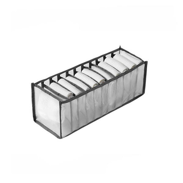 Foldable Drawer Organizer Divider Bra Sock Underwear Storage Closet Wardrobe White With 11 Boxes Closet Organisers