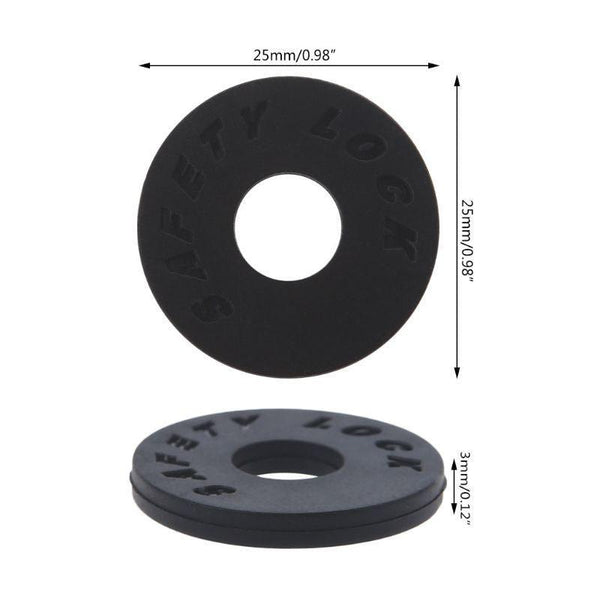 10X Black Guitar Strap Locks Anti Slip For Acoustic Electric & Bass Guitars Guitar Accessories
