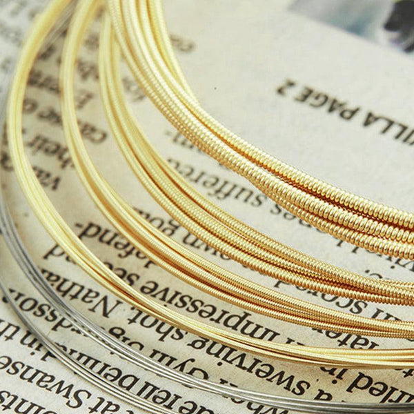 Acoustic Music Guitar Strings Steel Premium Light Universal 6 Pcs Sent Free Pick Guitar Accessories