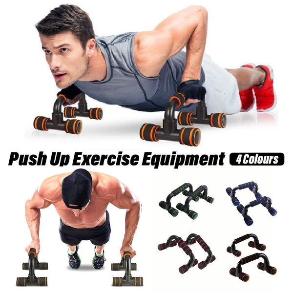 H Shaped Push Up Bars Home Fitness Equipment For Chest Arm Shoulder Training Green Push Up Stands